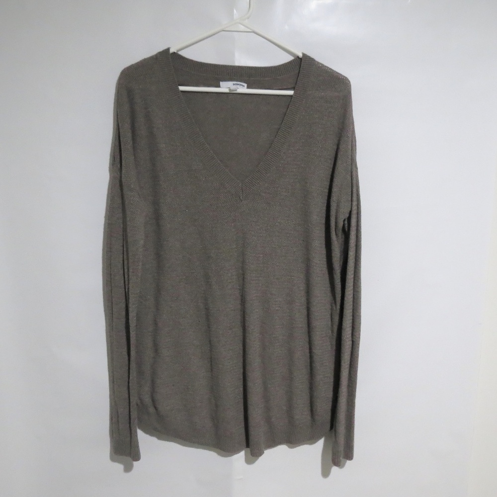 Oversized V-Neck Sweater Size L